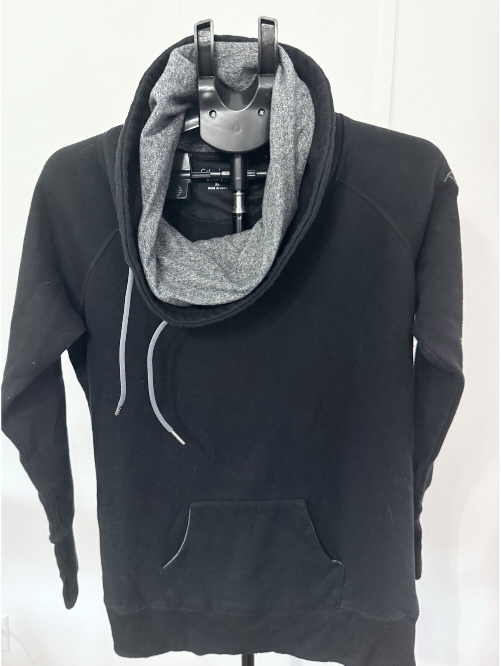Womens Calvin Klein Performance Pullover Cowl Neck Sweatshirt Gray Size XLG